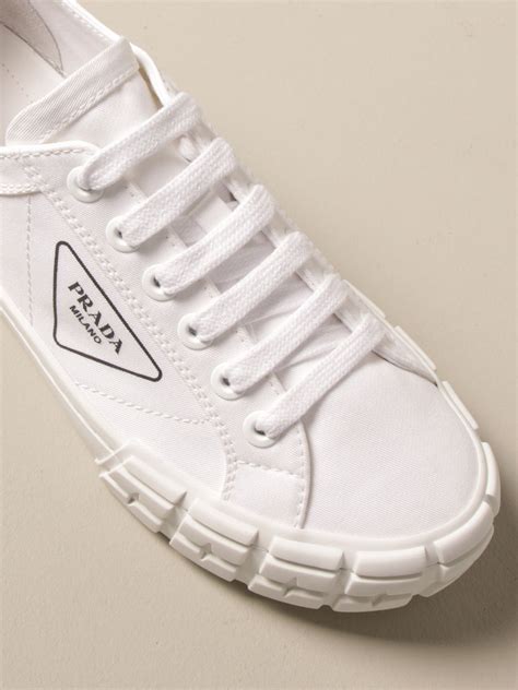 fashion sneaker prada shoes|prada canvas and leather sneaker.